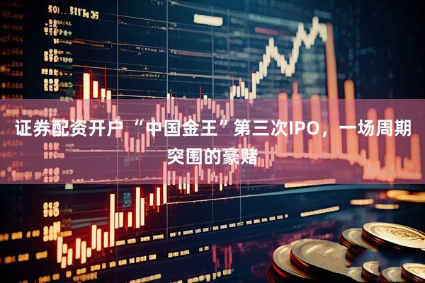 证券配资开户 “中国金王”第三次IPO，一场周期突围的豪赌